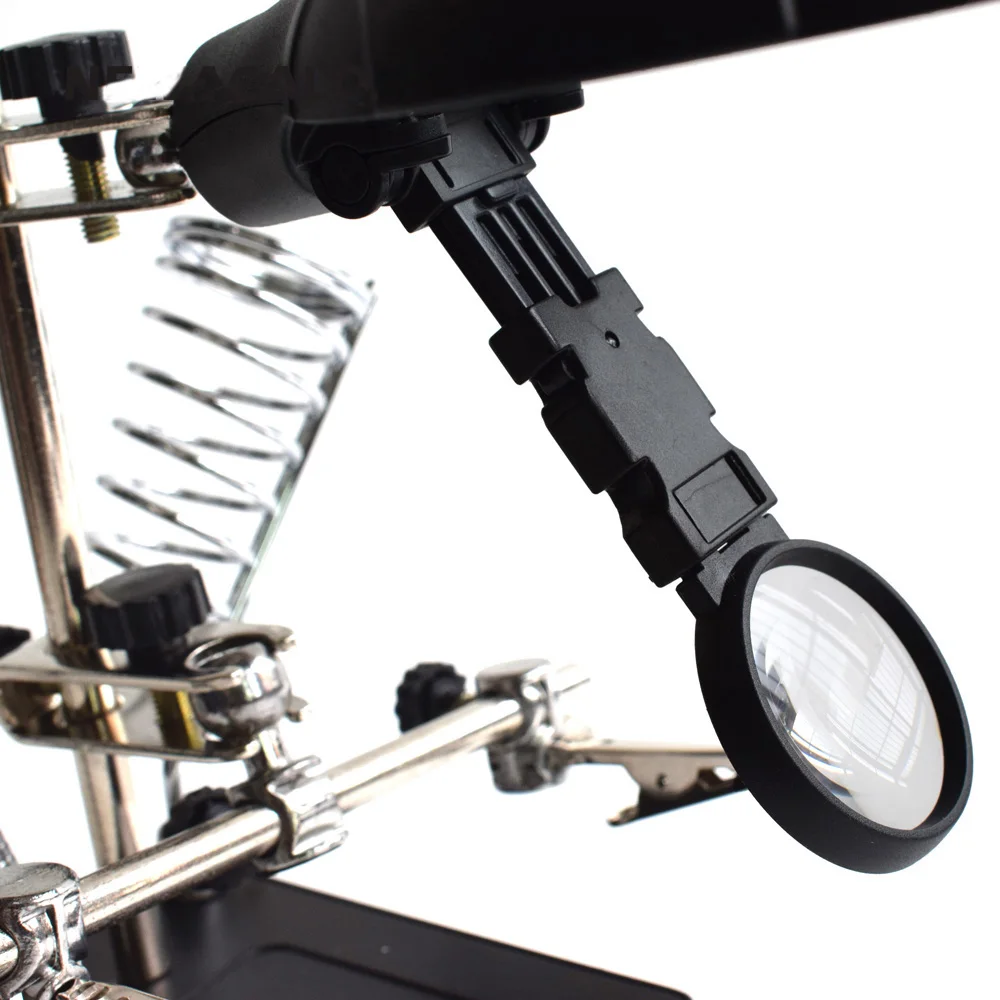 EU-Welding-Repair-Tools-Hand-Soldering-Solder-Iron-Stand-Holder-Station-Magnifying-Glass-Clamp-5-LED (3)