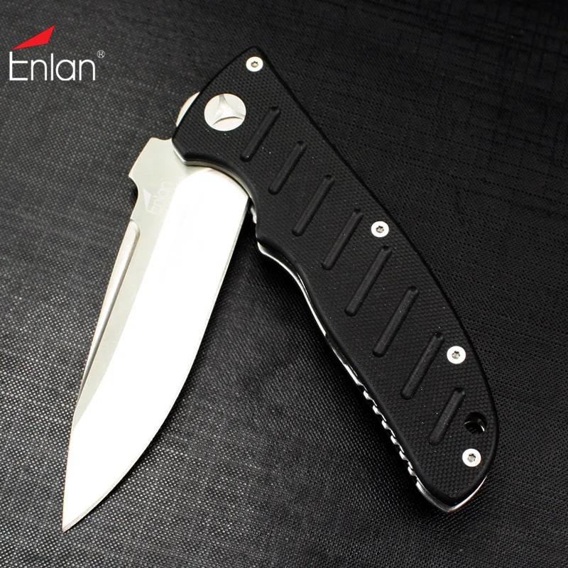 Enlan Brand New 2016 High Quality Folding Knife G10 Handle Portable