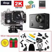 Бесплатная Доставка! Gitup Git2 16 М Ультра 2 К WiFi DV Action Sports Helemet Камеры + 18 в 1 аксессуары