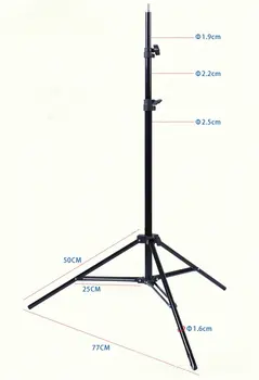 

Professional Universal Folding Camera Tripod FLASHLIGHT LED LIGHT BACKGROUND VIDEO CAMERA 12128