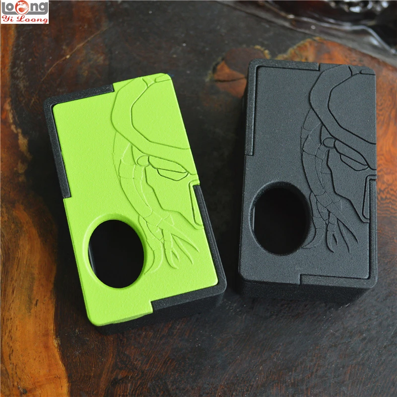 Original Yiloong Predator 3D printed squonk box mod 18650 26650 Battery Squonker BF Box Mod 10ml Buttom Feeding RDA vape vapor
