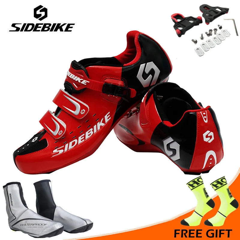 Sidebike hombres al aire libre ciclismo zapatos carretera bicicleta zapatos ultraligero auto-bloqueo ciclismo bicicleta zapatos zapatillas Sapatos de ciclismo