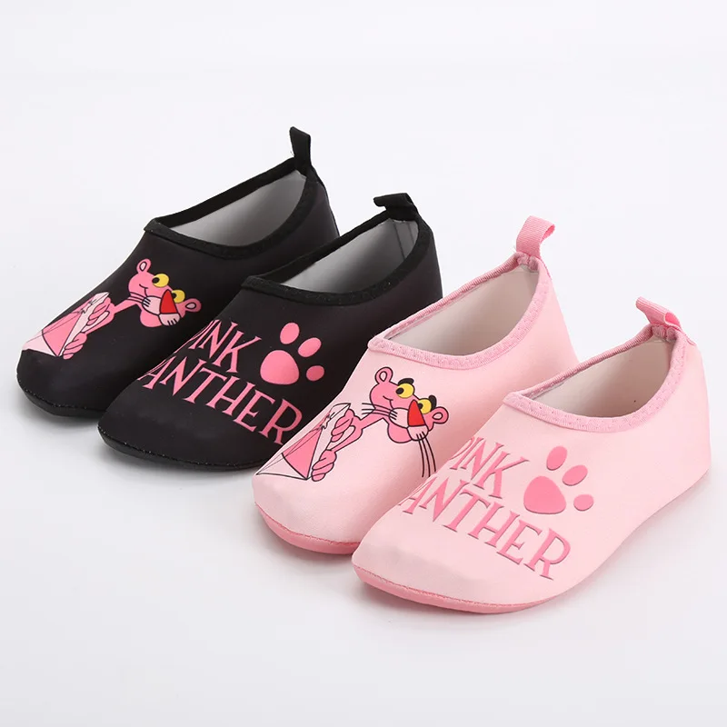 

Pink Panthers Cute Girls Sea Water Shoes No-slip Breathable Soft Shoes Kids Swimming Shoes Sneakers Aqua LightWeight Shoes