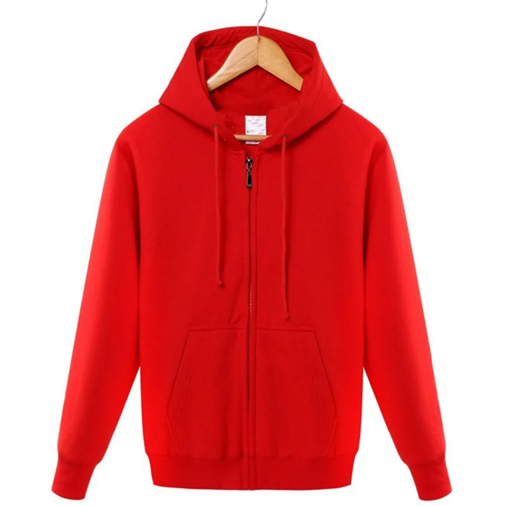  Winter 2019 cotton zipper hoodie street hip-hop red black powder zipper hoodie hoodies S-4XL