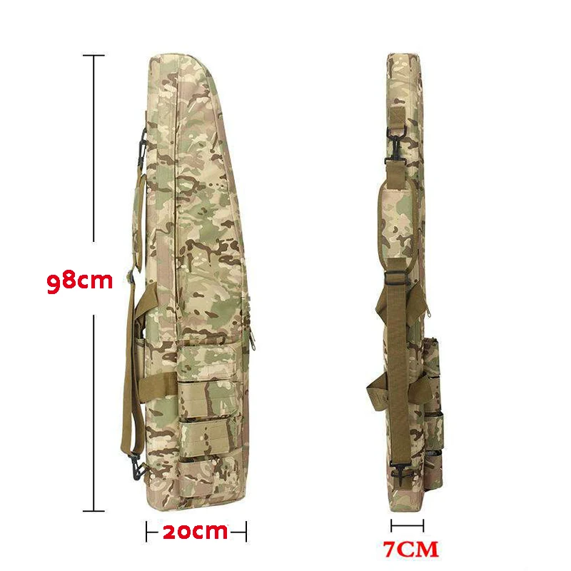 98 см тактический Чехол для ружья охотничья Тактическая Винтовка стрельба пистолет сумка сверхмощная сумка на плечо