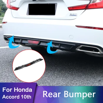 

For Honda Accord 10th 2018 Black ABS Rear Bumper Diffuser Lip Spoiler Wing