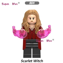 50 шт. Marvel Мстители 3 бесконечные войны танос MCU Алая ведьма Wanda Человек-паук Железный Человек строительный блок для детей игрушки