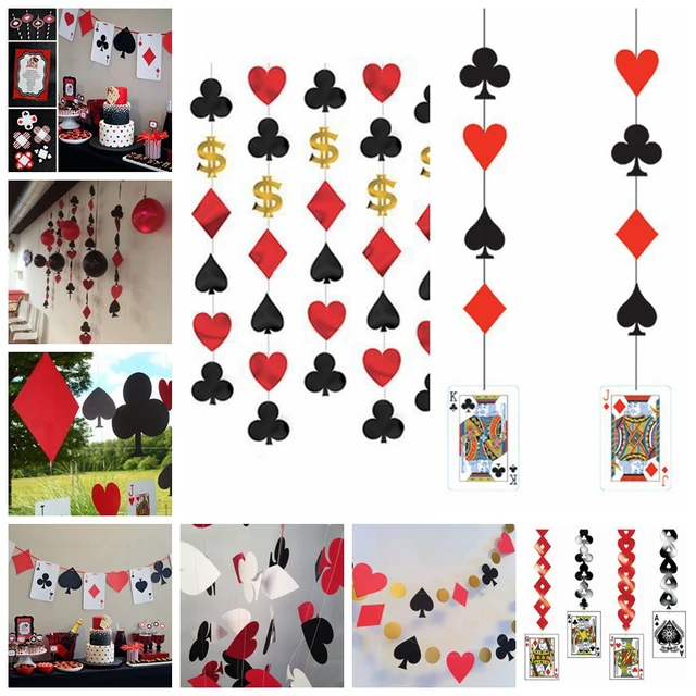 Decoración de la Secuencia de Las Vegas Casino Fiesta Temática Noche