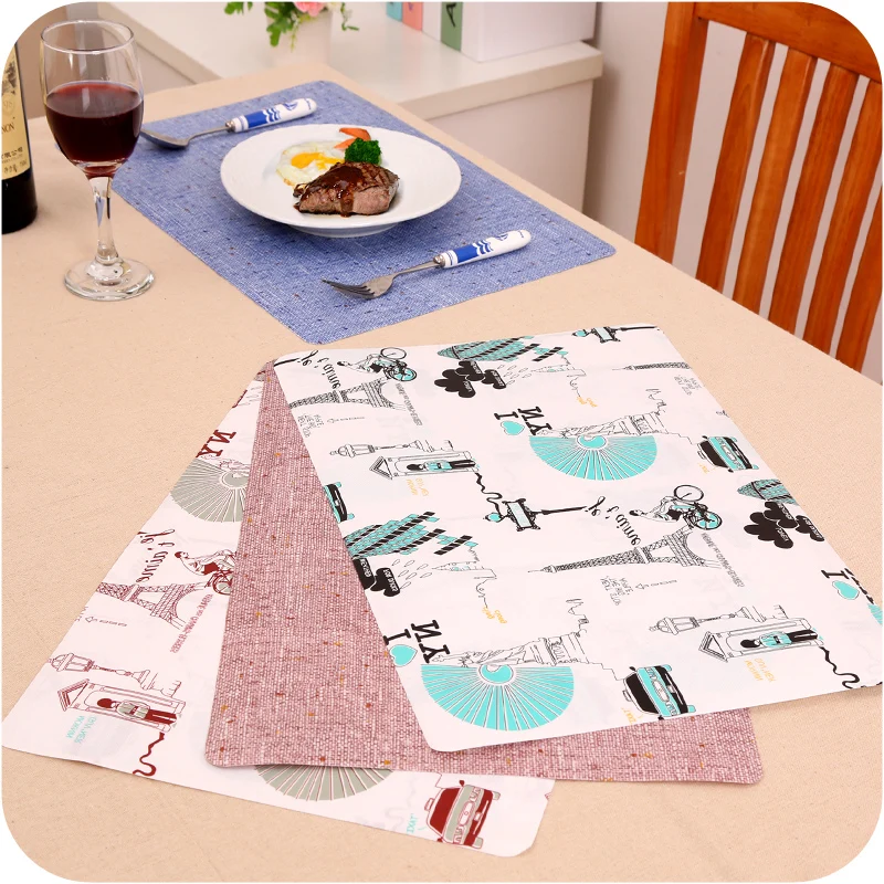 Leia geest overhemd 4 stk/partij Mode dubbele print Tafel Mat Waterdicht bureau mat Kind  placemat pad isolatie mat mix ontwerp Gratis Verzending|heat insulation mat|designer  table matstable mat - AliExpress