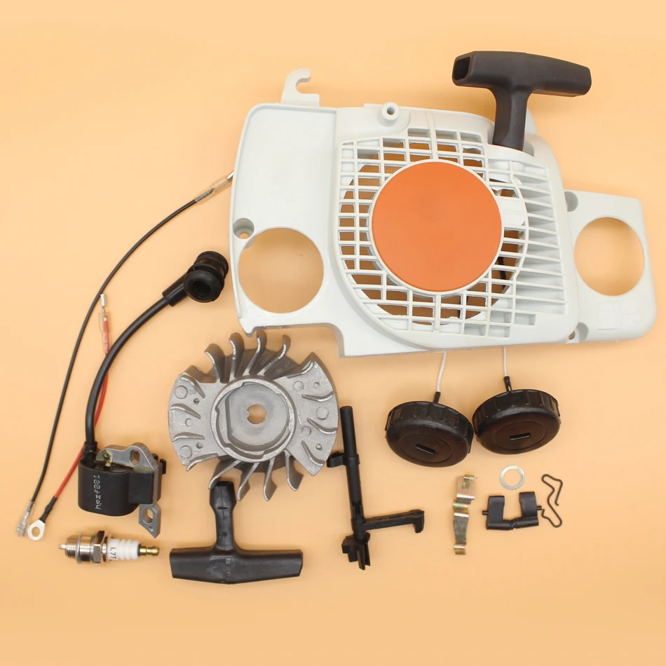 

Flywheel Ignition Coil Recoil Starter Kit For STIHL MS180 MS170 018 017 Chainsaw 1130 080 2100