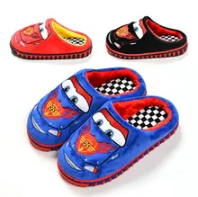 Hiver garçons filles de bande dessinée de voiture de coton sandales enfants maison chaud pantoufles enfants chaussures flip flop maison shoes16O101