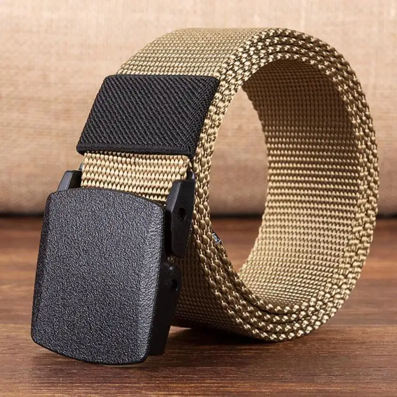 Automatic Buckle Nylon Belt Male Army Tactical Belt Mens Military Waist