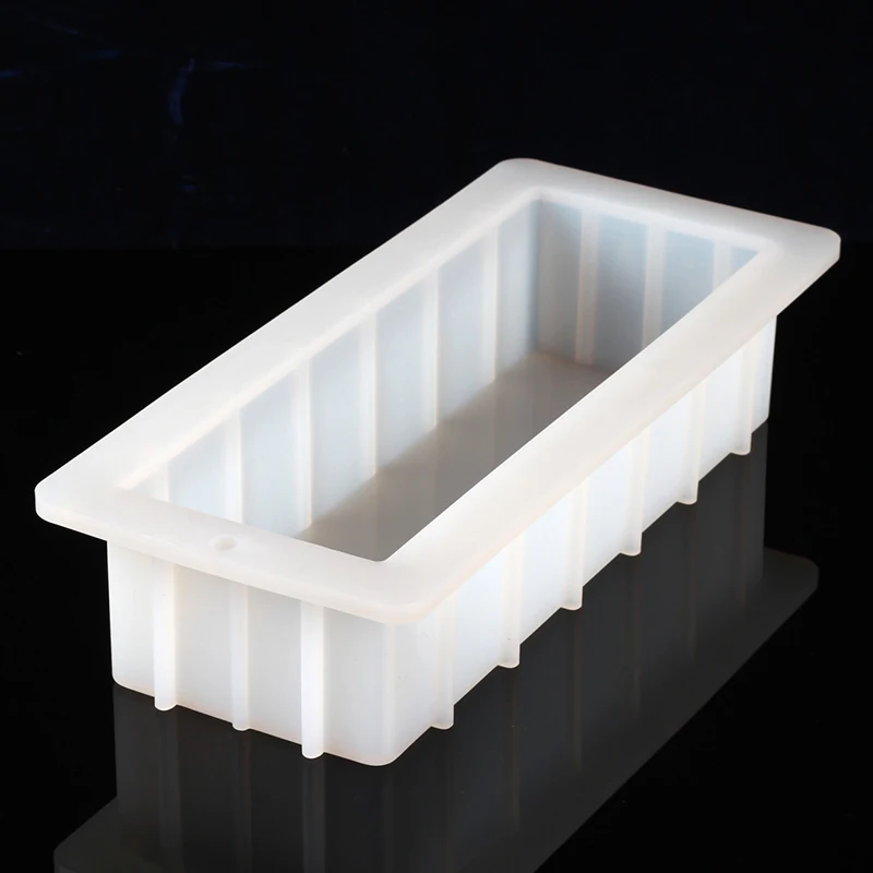 

Rectangle Silicone Loaf Soap Mold 40 Ounce No Bow Easy Removal
