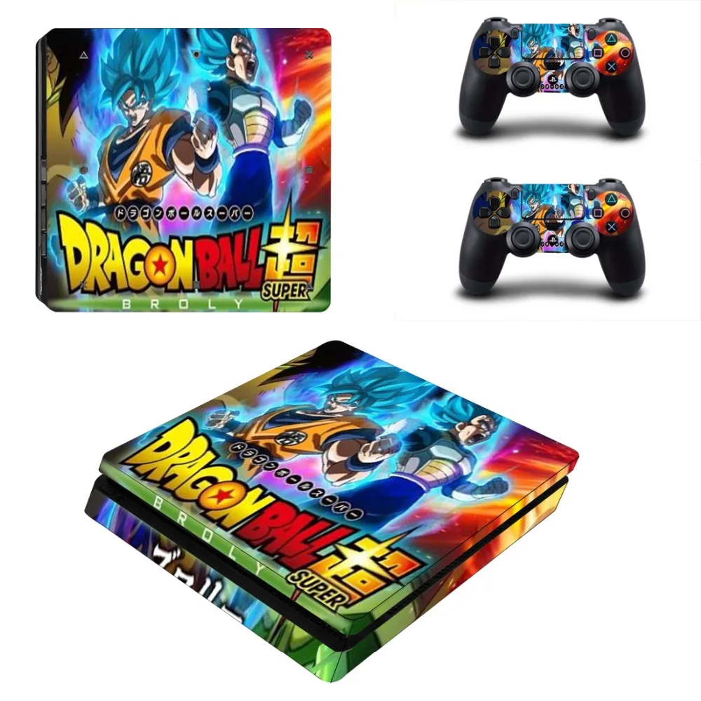 Dragon Ball Супер Broly PS4 тонкий кожи Стикеры для Игровые приставки 4 консоль и контроллер для Dualshock 4 PS4 тонкий Стикеры наклейка