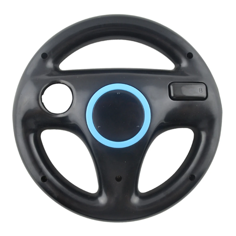 RV77 Plastic Steering Wheel For Wii Racing Games Remote Controller Console racing steering wheel game controller accessories
