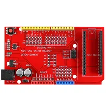 Нано-Щит Плата расширения Nano IO с регулятором/предохранителем для Arduino Nano