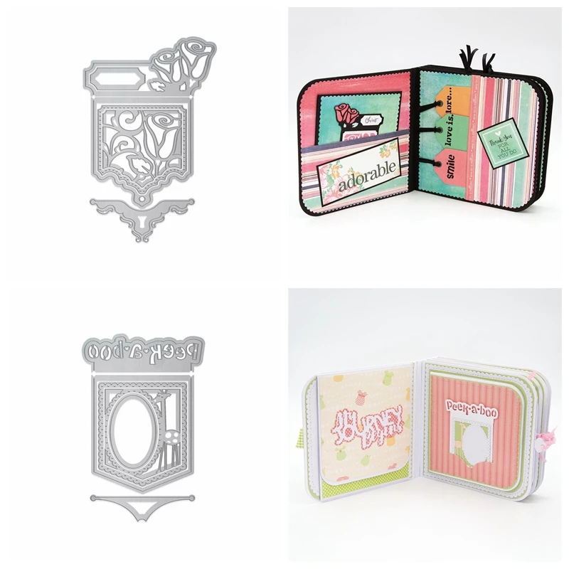 

Rose Frame Decoration Metal Cutting Dies Scrapbooking DIY Crafts Stencil Template Card Album New Dies For 2019
