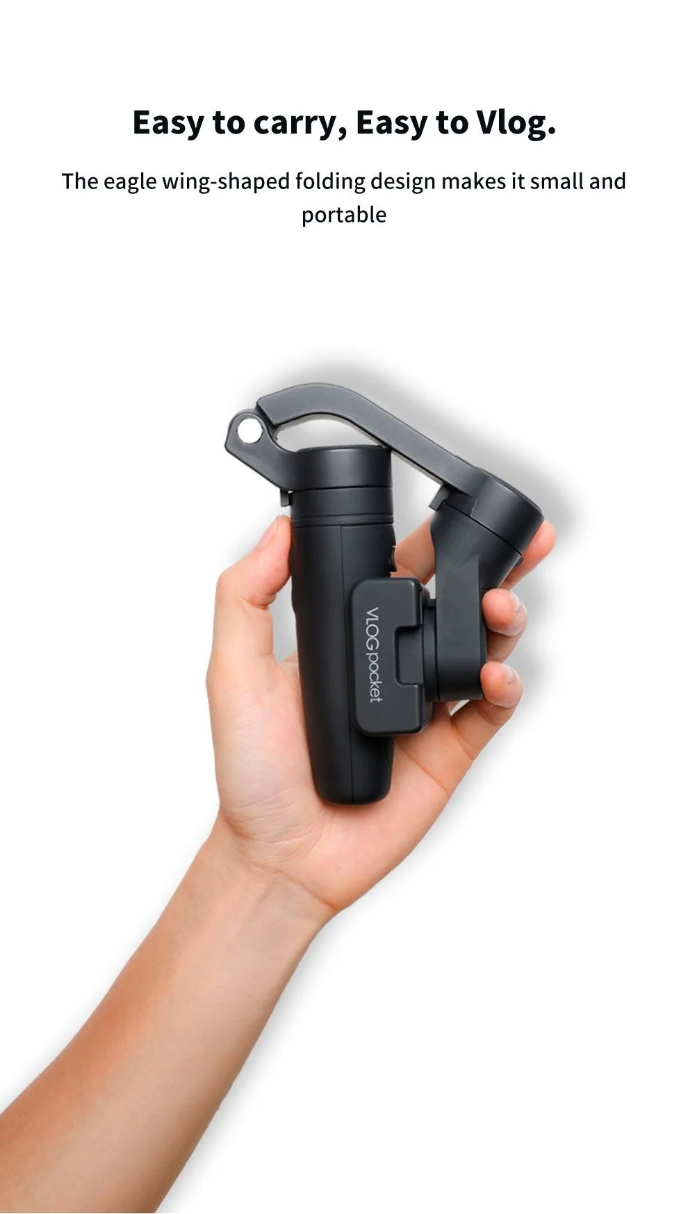 Feiyutech vlog bolso 3-axis handheld mini telefone