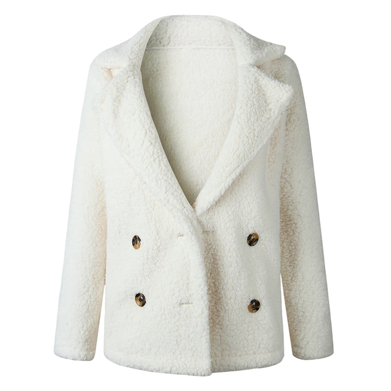 Осень зима теплая одежда женская куртка плюшевое пальто Искусственный пушистый флис 10 цветов на выбор плюс sizeS-5XL Женская куртка