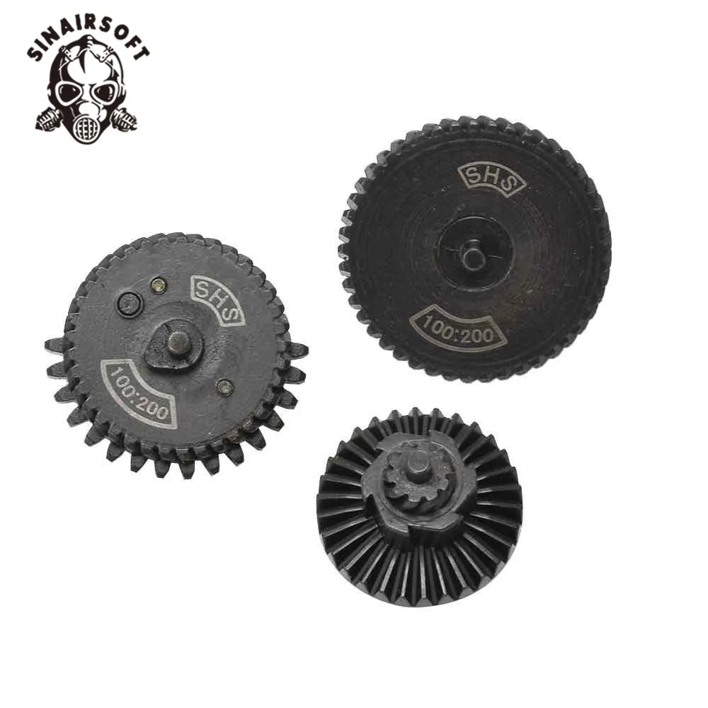 

SINAIRSOFT SHS 100:200 Reinforcement helical super torque Gear Set for Ver.2/3 AEG Gearbox Hunting Accessories