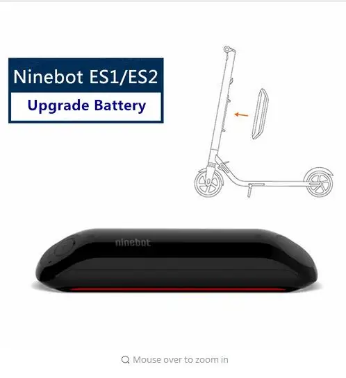 

Original Ninebot Upgrade Battery Kit for KickScooter ES1 ES2 Smart Electric Scooter foldable lightweight hover board skateboard