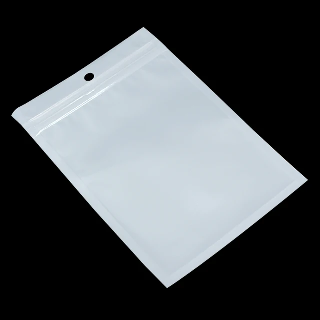 Download 14*22cm White / Clear Self Seal Zipper Reclosable Plastic ...