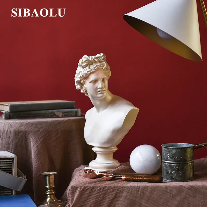 

Nordic Creative David Venus Resin Statue Office Living Room Modern Simple Art Resin Figures Sculptures Home Furnishing Crafts