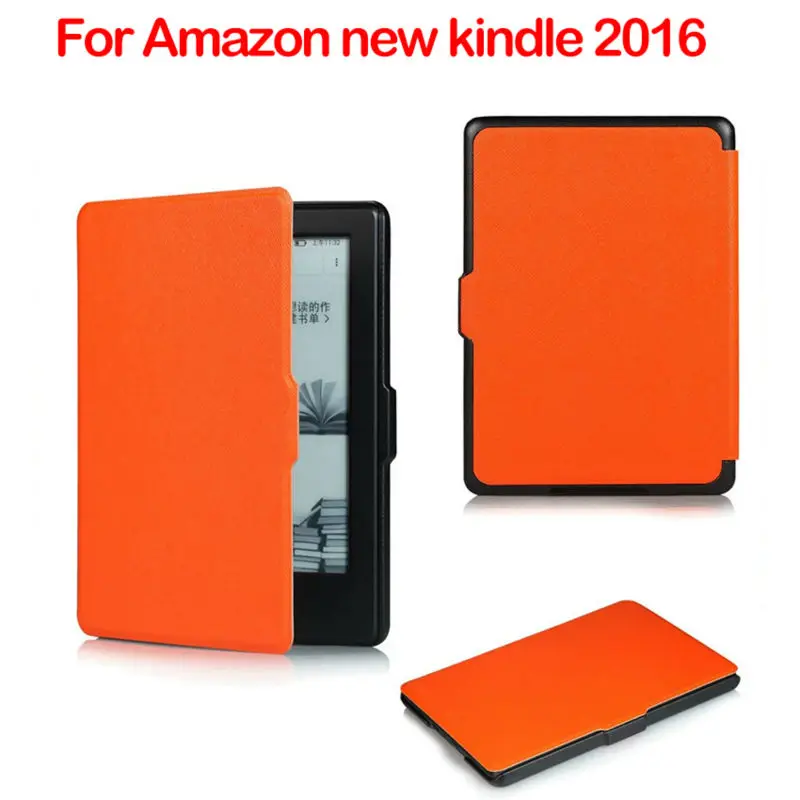 New kindle 2016 E book Ebook PU Leather Case Cover 6 inch Slim Smart