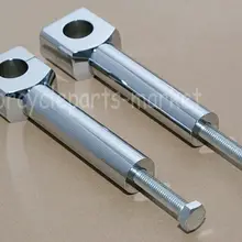 " 25 мм хромированные мотоциклетные руль стойки для руля бар крепление зажим для Harley Honda Yamaha Suzuki Kawasaki