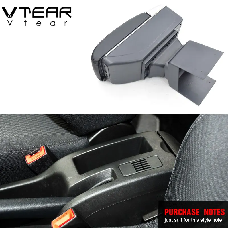 Vtear для peugeot 307, пежо аксессуары, автомобильный подлокотник, кожаный подлокотник, usb ящик для хранения, внутренние детали, АБС-пластик, центральная консоль, украшение 2005 подлокотник для авто