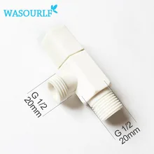 Wasourlf 1 шт. пластик G1/2 наружная резьба белый клапан наполнения аксессуары для ванной керамический картридж угол клапан