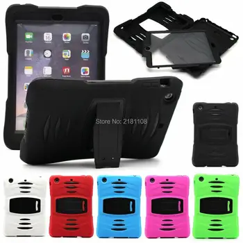 

Drop Proof Shockproof Protective Rugged Cover Shock Wave Rubber Shockproof Stand Case Cover for iPad MINI 4