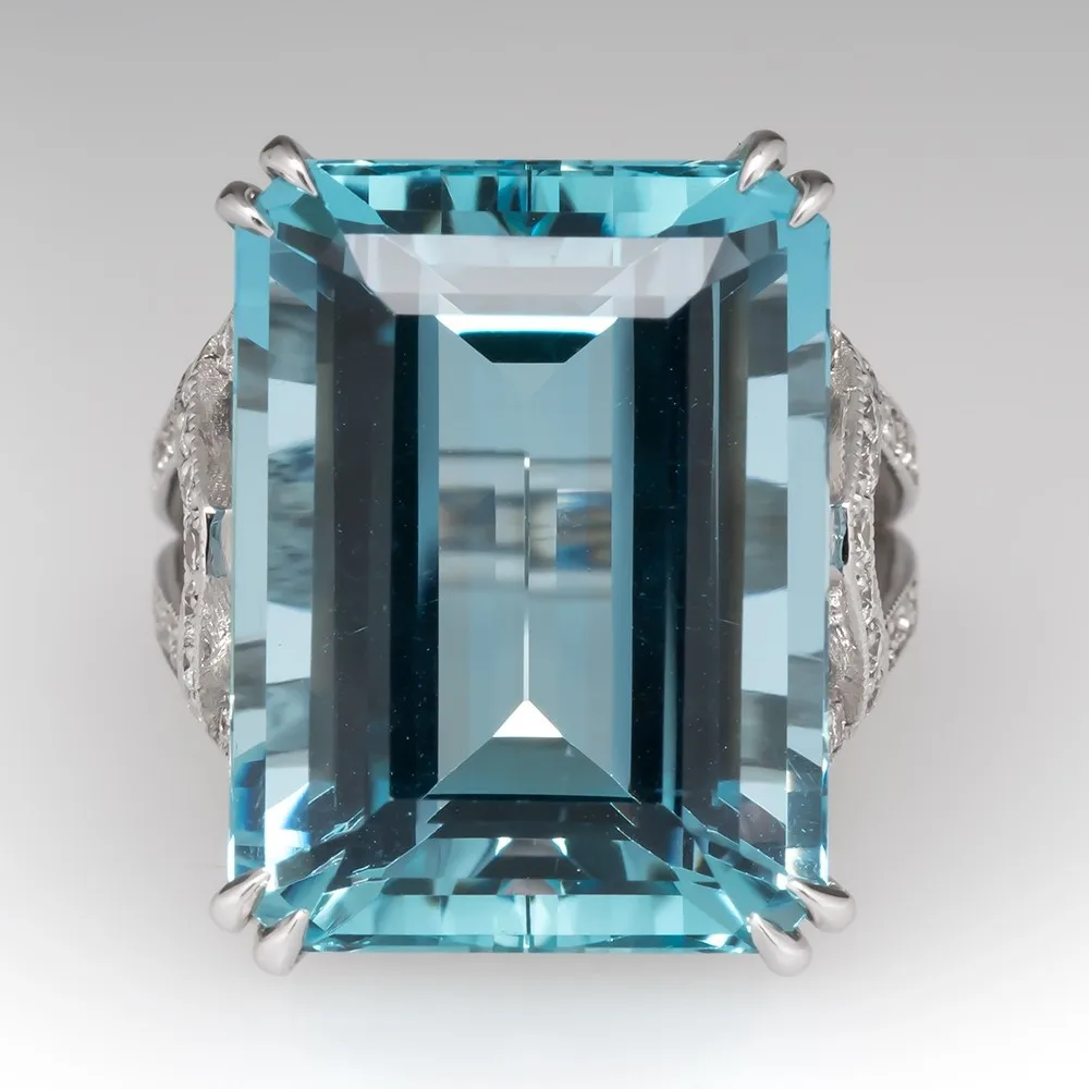 Серебряное кольцо 925 с голубым топазом и бриллиантами, квадратное кольцо с драгоценным камнем Bizuteria Anillo, 925 серебряное ювелирное изделие для женщин, сапфировое кольцо, коробка
