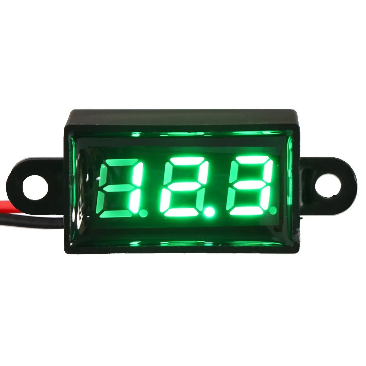

Micro Voltmeter Blue Digital 0.28" Volt Monitor Waterproof Dustproof Shockproof Battery Power Tester for Car Motorcycle Vehicle