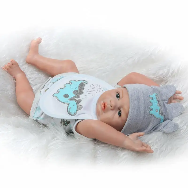 52 см полный Средства ухода за кожей мальчик силикона Reborn Baby Doll Игрушечные лошадки