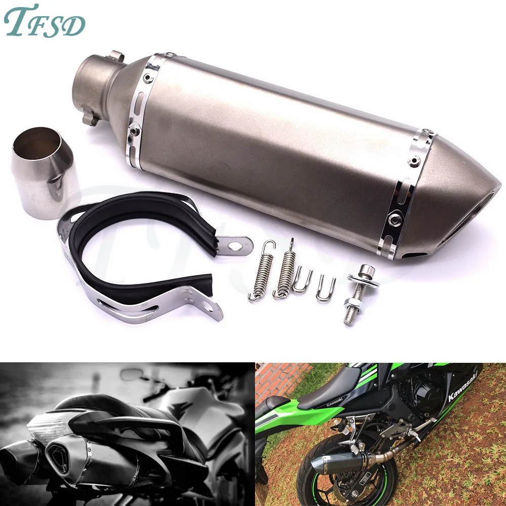 

36-51mm Universal Motorcycle Akrapovic Exhaust Modified Muffler Pipe for Suzuki DL1000/V-STROM TL1000R GSX1400 Bandit 650S