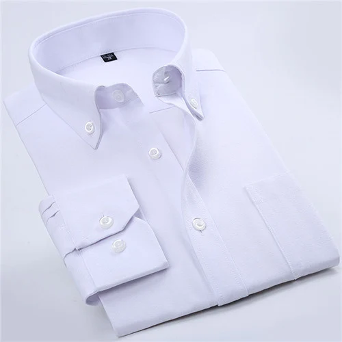 Мужская Хлопковая полосатая рубашка с левым нагрудным карманом на пуговицах для офиса, мужская повседневная рабочая одежда YN10386 - Цвет: NJF07