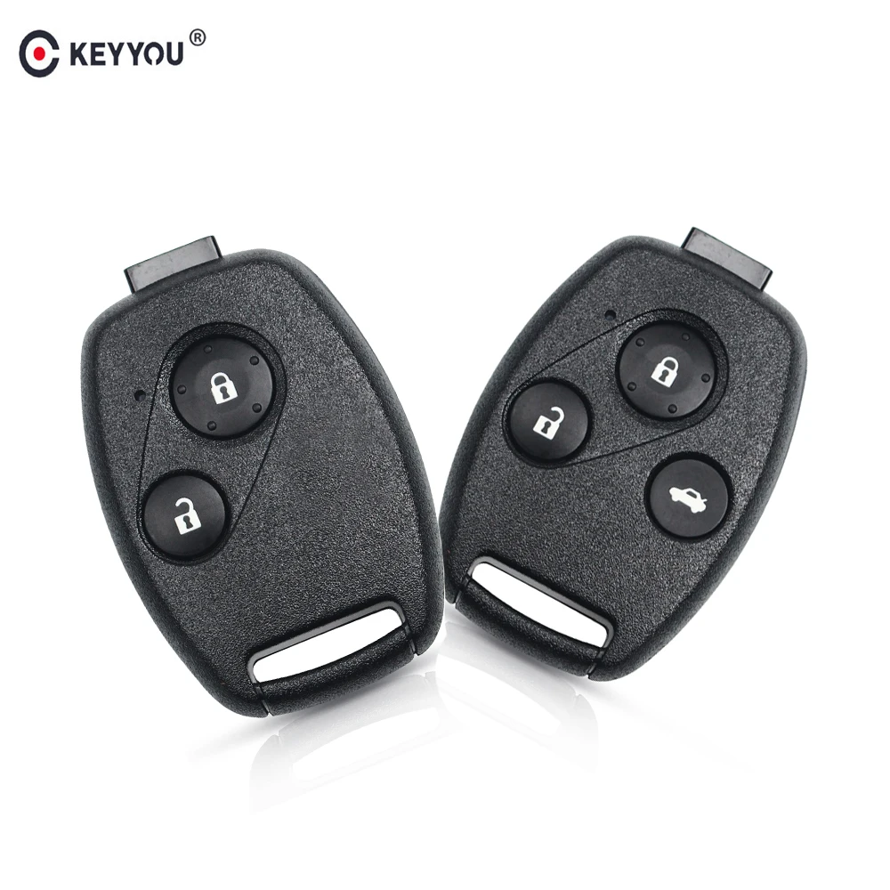 KEYYOU 2/3 Buttons Remote Car Key Shell Head For Honda Accord Civic CRV Pilot 2007 2008 2009 2010 2011 2012 2013