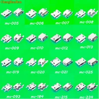 ChengHaoRan 16 моделей 16 шт.-80 шт. Mix SMD DIP V8 Порты и разъёмы зарядки Разъем данных Micro USB разъем 5 P 5pin зарядка через usb разъем