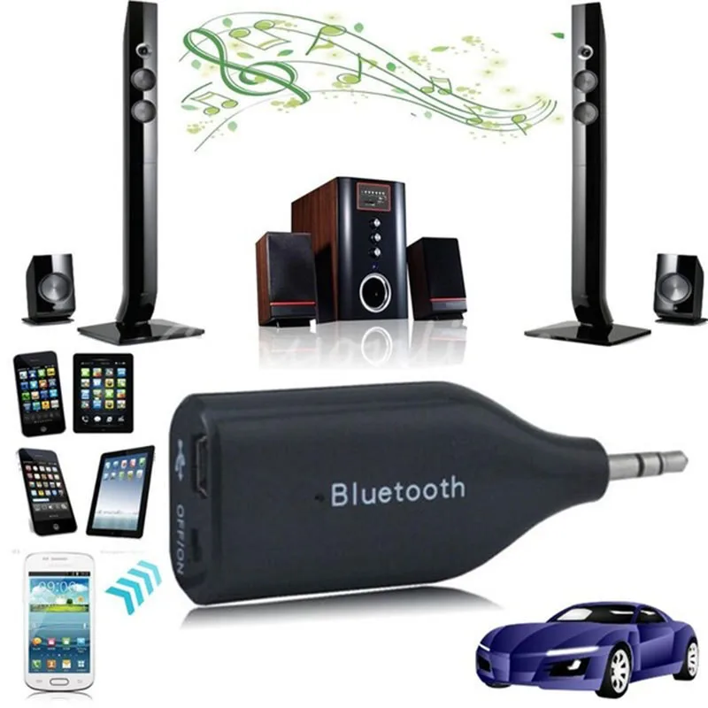 

Mini USB Bluetooth Wireless Car Kit AUX Receiver Adapter 3.5mm Audio No Noise Music Stereo Energy Saving Long Time Standby