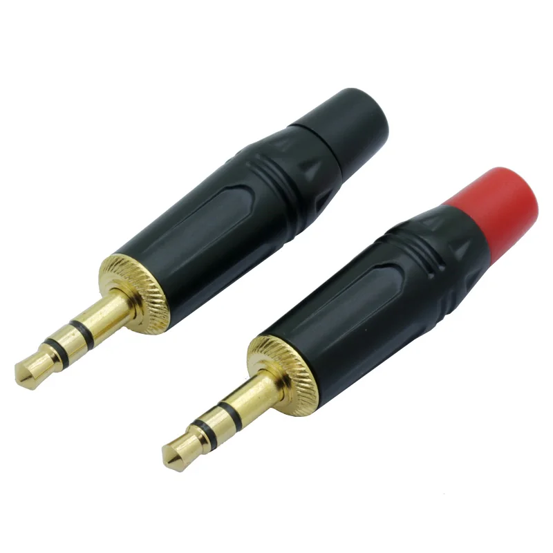 3.5mm plugue banhado a ouro + boa
