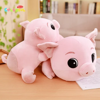 

1PCS pink big eyes pig plush toy, soft plush stuffed animals, home decoration, kids toys, Christmas gifts