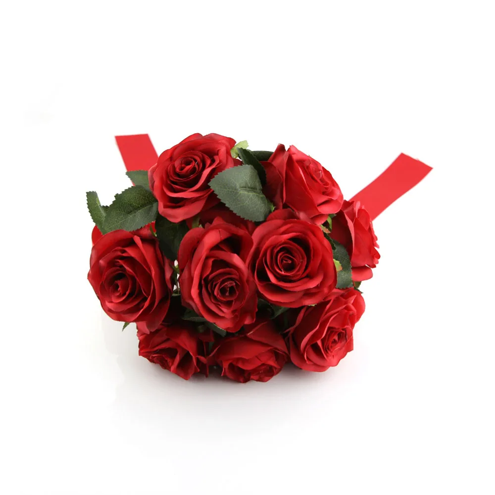 Inofinn мэй красный букет Лидер продаж искусственные пенные цветы пены розы для свадебной композиции свадебные букеты