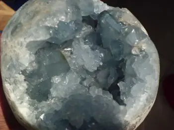 

2751g Natural Crystal Sparkling Blue Celestite Geode Mineral Specimen