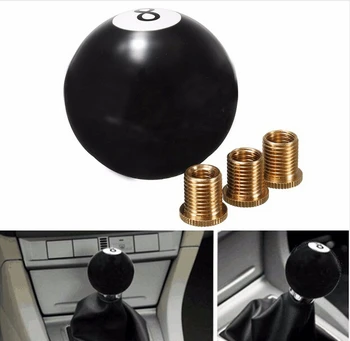 

Universal Car Auto Black 8 Ball Gear Shift Shifter Knob 8mm 10mm 12mm Adapter