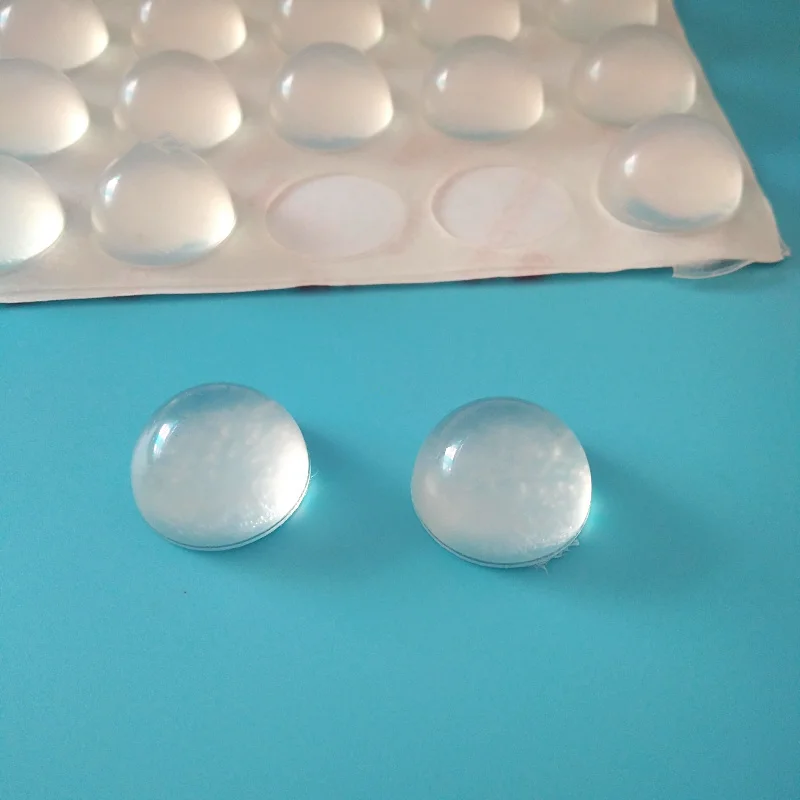 25-100PCS 18*10mm translucent black self-adhesive anti slip Silicone rubber feet pads plastic bumper damper shock absorber