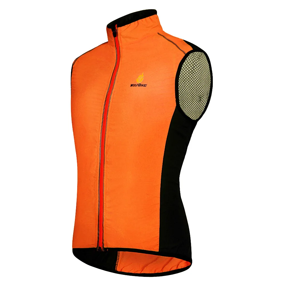 WOLFBIKE ветрозащитная велосипедная жилетка для мужчин и женщин, велосипедная жилетка, светоотражающая ветровка без рукавов, куртка, MTB, Шоссейная, горные, велосипедная одежда - Цвет: NO 02