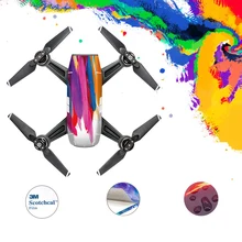 Colorful DJI Spark Waterproof 3M Drone Protective PVC Skin Cover Sticker For DJI Spark Camera Drone Decals Accessories