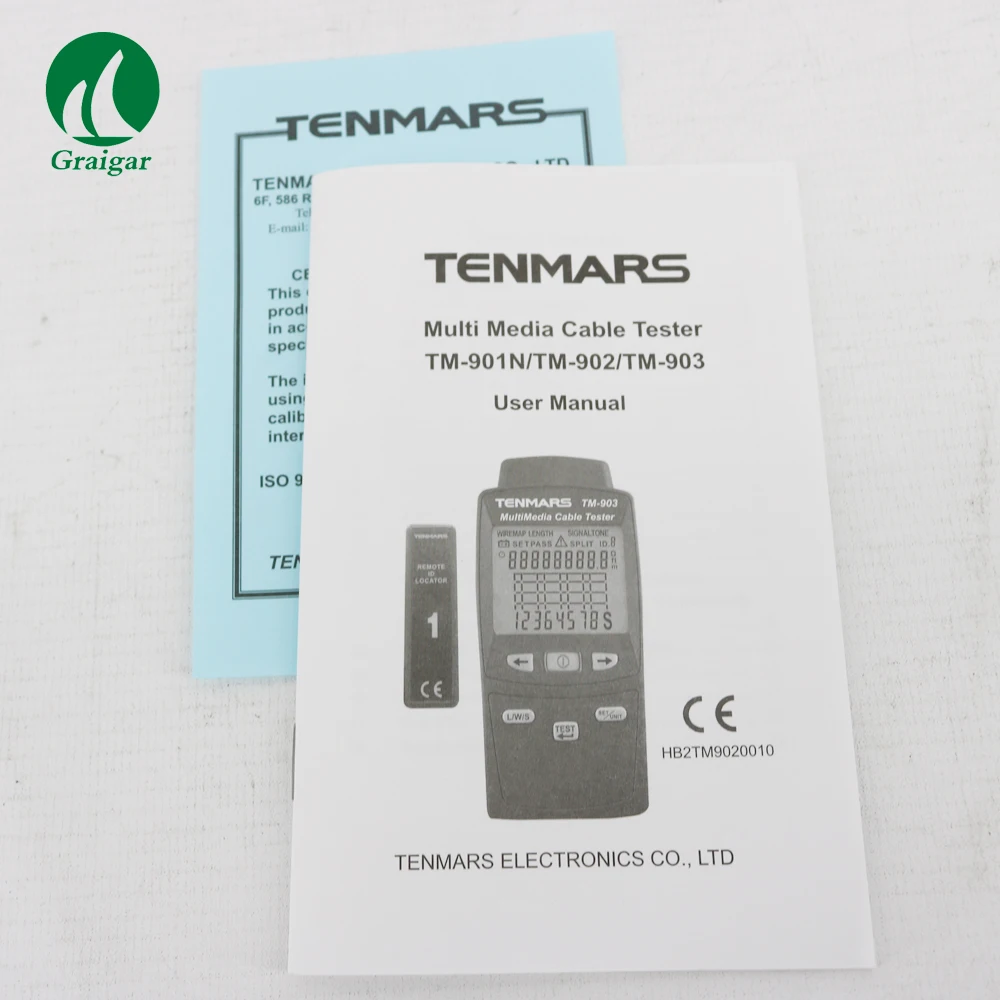 Tenmars TM-903 мультимедийный центр Кабельный тестер TM903 портативный сетевой кабель тестер RJ-45, F-разъем