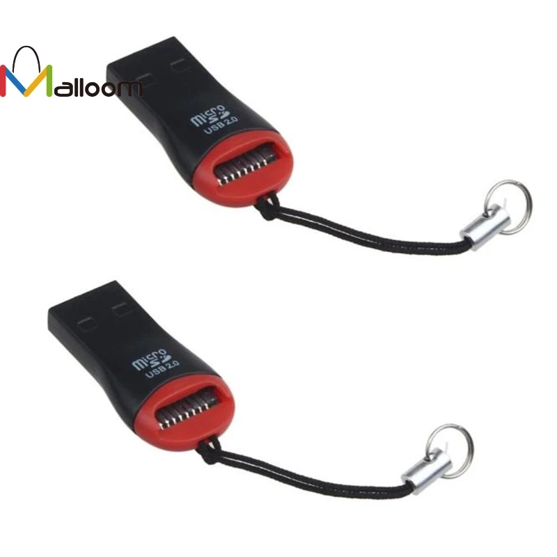 Malloom 2 шт. новые высокоскоростные USB 0 Mini Micro SD T Flash TF M2 Устройство для чтения карт
